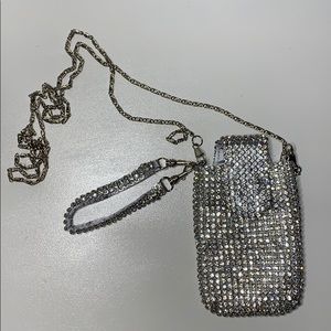 Small rhinestone crossbody bag